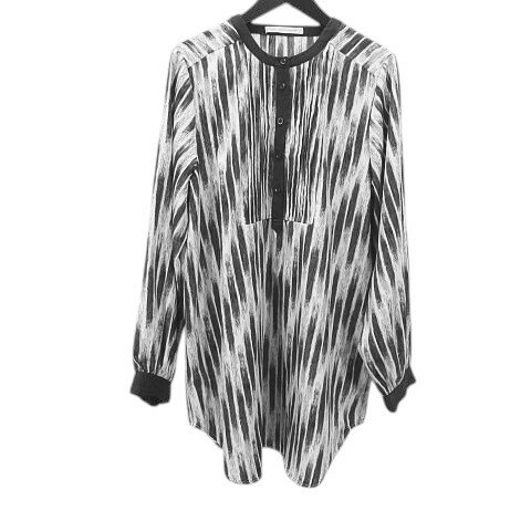 【中古】ルカ レディラックルカ LUCA LADY LUCK LUCA 長袖 チュニック プルオーバー 紫系 パープル 総柄 ノーカラー 裾ラウンド レディース 【ベクトル 古着】 251120