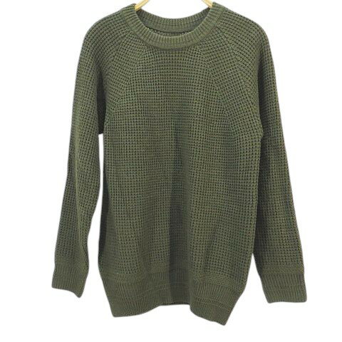 【中古】コムサコミューン COMME CA COMMUNE 長袖 ニット セーター M 緑系 グリーン ラウンドネック ワ..