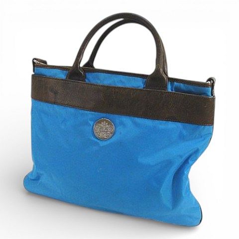 【中古】オロビアンコ OROBIANCO トートバッグ バイカラー コンビ ブルー ブラウン メンズ レディース 【ベクトル 古着】 260206