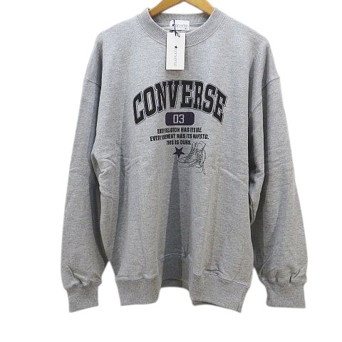 【中古】未使用品 コンバース CONVERSE 長袖 スエット トレーナー 3L グレー 灰系 綿 コットン タグ付き メンズ 【ベクトル 古着】 260414ブランドコンバース CONVERSE表記サイズ3L実寸サイズ肩幅：59cm　身幅：59cm　着丈：69cm　袖丈：58cm　　素材綿 90% ポリエステル 10%色グレー系 （画像参照）状態未使用品です。この機会に是非。。備考中古品を扱っているため、元の商品のデザインや形状が全て把握できかねますので、予めご了承下さい。商品のお問い合わせの回答を休止しております。＊各商品ページの商品詳細等をご確認の上ご購入ください。【中古】未使用品 コンバース CONVERSE 長袖 スエット トレーナー 3L グレー 灰系 綿 コットン タグ付き メンズ 【ベクトル 古着】 260414状態ランク　”S”詳細については、下記および「状態ランクについて」ページをご覧ください。未使用・新品の商品ほぼ新品同様の商品使用感が少なく、かなり状態の良い商品使用感はあるが、傷や汚れの少ない商品使用感の他、傷や汚れが見られる商品かなり大きな傷みがある難あり商品※S〜CランクはUSED品となりますので、使用感をご理解の上でご入札下さい。状態ランクについてinformationブランドコンバース CONVERSE表記サイズ3L実寸サイズ肩幅：59cm　身幅：59cm　着丈：69cm　袖丈：58cm　　素材綿 90% ポリエステル 10%色グレー系 （画像参照）状態未使用品です。この機会に是非。。備考中古品を扱っているため、元の商品のデザインや形状が全て把握できかねますので、予めご了承下さい。商品のお問い合わせの回答を休止しております。＊各商品ページの商品詳細等をご確認の上ご購入ください。本商品は一点物です他サイトや店舗にて販売している商品です。多少のお時間差にて欠品になることもございます。予めご了承頂ますようお願い致します。ベクトル・サイズガイドはこちらこの商品と同じブランドの商品を見る