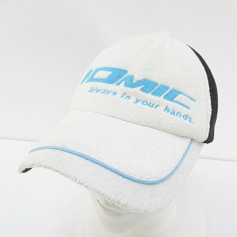 Other - 【中古】イオミック IOMIC ゴルフウェア キャップ帽 帽子 白系 ホワイト ロゴ 文字 刺繍 メッシュ アジャスター メンズ 【ベクトル 古着】 260414