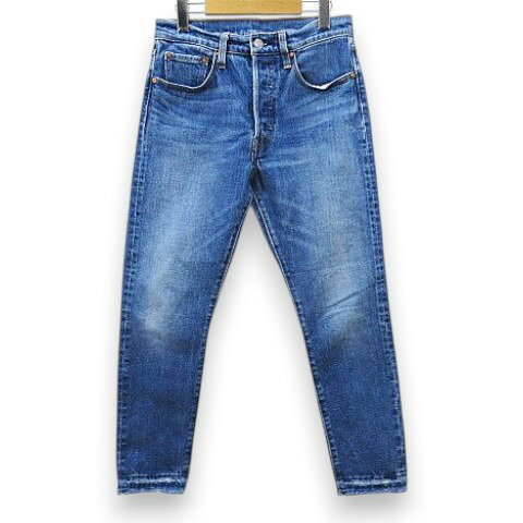 【中古】リーバイス Levi's 501 S デニムパンツ ジーンズ W27L26 青系 ブルー スキニー 切りっぱなし ダメージ加工 レディース 【ベクトル 古着】 260505