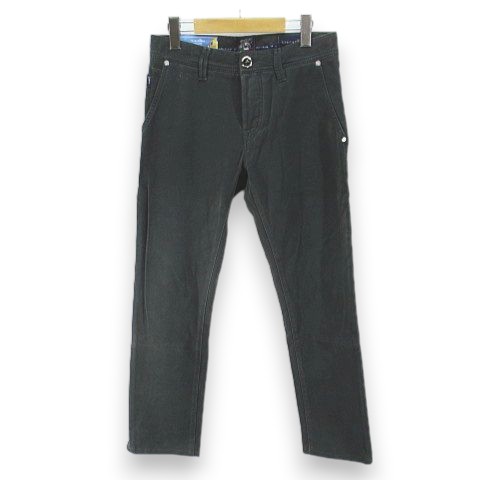 乐天商城 - 【中古】トラマロッサ tramarossa ロングパンツ ボタンフライ 29 緑系 グリーン ストレッチ ロゴ メンズ 【ベクトル 古着】 260508