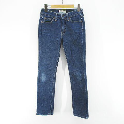[Used] Levi's Denim Jeans, Zip Fly, Size 28, Navy/Indigo, Made in Japan, Stretch, Long Length, Women's [Vector Used Clothing] 260618