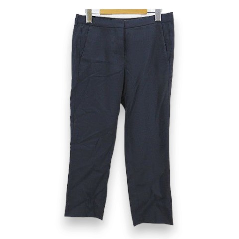 【中古】Sマックスマーラ 'S Max Mara テーパードパンツ 36 紺系 ネイビー 無地 サッカー生地 ボタンフライ レディース 【ベクトル 古着】 260929