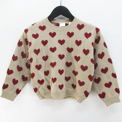 【中古】ザラ ZARA ハート柄 長袖 ニット セーター 5Y/110 ベージュ リブ キッズ 子供服 【ベクトル 古着】 261008ブランドザラ ZARA表記サイズ5Y/110実寸サイズ肩幅：35cm　身幅：36cm　着丈：37cm　袖丈：35cm　　素材アクリル 43％ ナイロン 41％ 羊毛 16％色ベージュ系 （画像参照）状態若干の使用感は感じられますが、特に目立った汚れ・ダメージ等なくまだまだ問題なくご利用頂けると思います。備考中古品を扱っているため、元の商品のデザインや形状が全て把握できかねますので、予めご了承下さい。商品のお問い合わせの回答を休止しております。＊各商品ページの商品詳細等をご確認の上ご購入ください。【中古】ザラ ZARA ハート柄 長袖 ニット セーター 5Y/110 ベージュ リブ キッズ 子供服 【ベクトル 古着】 261008状態ランク　”B”詳細については、下記および「状態ランクについて」ページをご覧ください。未使用・新品の商品ほぼ新品同様の商品使用感が少なく、かなり状態の良い商品使用感はあるが、傷や汚れの少ない商品使用感の他、傷や汚れが見られる商品かなり大きな傷みがある難あり商品※S〜CランクはUSED品となりますので、使用感をご理解の上でご入札下さい。状態ランクについてinformationブランドザラ ZARA表記サイズ5Y/110実寸サイズ肩幅：35cm　身幅：36cm　着丈：37cm　袖丈：35cm　　素材アクリル 43％ ナイロン 41％ 羊毛 16％色ベージュ系 （画像参照）状態若干の使用感は感じられますが、特に目立った汚れ・ダメージ等なくまだまだ問題なくご利用頂けると思います。備考中古品を扱っているため、元の商品のデザインや形状が全て把握できかねますので、予めご了承下さい。商品のお問い合わせの回答を休止しております。＊各商品ページの商品詳細等をご確認の上ご購入ください。本商品は一点物です他サイトや店舗にて販売している商品です。多少のお時間差にて欠品になることもございます。予めご了承頂ますようお願い致します。ベクトル・サイズガイドはこちらこの商品と同じブランドの商品を見る
