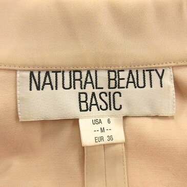 ナチュラルビューティー NATURAL BEAUTY ジャケット テーラードジャケット 無地 長袖 36 ベージュ ※L レディース 【中古】【ベクトル 古着】 180324 ブランド古着ベクトルプレミアム店