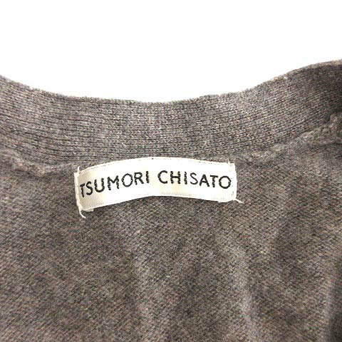 ツモリチサト TSUMORI CHISATO カーディガン ニット カシミヤ ドルマンスリーブ 長袖 2 グレージュ /YM ●D レディース 【中古】【ベクトル 古着】 190227 ブランド古着ベクトルプレミアム店