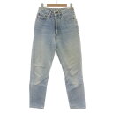 【中古】リーバイス Levi's デニムパンツ ジーンズ ジップフライ USED加工 W28 L31 S 青 ブルー W505-0217 /NW8 ■GY09 レディース 【ベクトル 古着】 230630