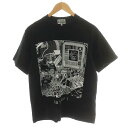 【中古】C.E シーイー CAVEMPT Tシャツ カットソー 半袖 コットン S 黒 ブラック /AN17 メンズ 【ベクトル 古着】 231020