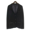 【中古】ロベルトコリーナ ROBERTO COLLINA カーディガン ニット 長袖 ウール 48 L 黒 ブラック /NW3 メンズ 【ベクトル 古着】 23...
