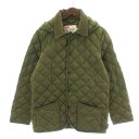 【中古】トラディショナルウェザーウェア Traditional Weatherwear WAVERLY TW DOWN PA EX キルティングジャケット ダウンジャケット シングル フード ステンカラー コーデュロイ パッカブル 38 M カーキ A222CIDCO0277OJ /NW17 メンズ 【ベクトル 古着】 231225