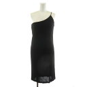 【中古】未使用品 ディースクエアード DSQUARED2 1-Shld Bodycon Dress ワンピース ミモレ ロング ノースリーブ S 黒 ブラック /AN27 ■GY29 レディース 【ベクトル 古着】 240118