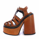 yÁzgpi fB[XNGA[h DSQUARED2 PLATFORM HEELED SANDALS T_ U[ Xgbv 35 23.5cm  uE /KH GY29 fB[X yxNg Òz 240122