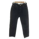 【中古】ヤエカ YAECA DENIM PANTS SLIM デニムパンツ ジーンズ ジーパン ジッパーフライ 29 M 紺 ネイビー 17-12W /AN40 レディース 【ベクトル 古着】 240119