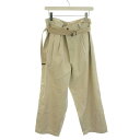 【中古】メゾンエウレカ MAISON EUREKA VINTAGE REWORK CHINOS 070 パンツ チノパン リメイク加工 F ライトベージュ /YM レディース 【ベクトル 古着】 240219