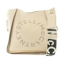 【中古】ステラマッカートニー STELLA McCARTNEY MINI CROSS BODY ECO SOFT ALT NAPPA LOGO PURE ショルダーバッグ パンチング フェイクレザー アイボリー 700073W8542 /AN15 レディース 【ベクトル 古着】 240321