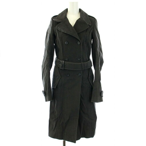 【中古】ブラック バイ マウジー BLACK by moussy トレンチコート スプリングコート 春アウター ミドル丈 ロング 1 S グレー /TK ▲H レディース 【ベクトル 古着】 240329 【中古】ブラック バイ マウジー BLACK by moussy トレンチコート スプリングコート 春アウター ミドル丈 ロング 1 S グレー /TK ▲H レディース 【ベクトル 古着】 240329