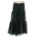 シーエフシーエル CFCL キャスケードティアードスカート CASCADES TIERED SKIRT フレア ロング マキシ ストライプ ニット 3 M 黒 ブラック グレー 紺 ネイビー CF007KG060 /NW30 レディース  240401