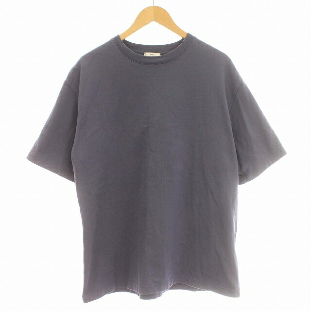 【中古】エイトン ATON URBANRESEARCH 別注 ZERO COTTON TSHIRTS Tシャツ 半袖 04 L 青 ブルー /☆G メンズ 【ベクトル 古着】 240613