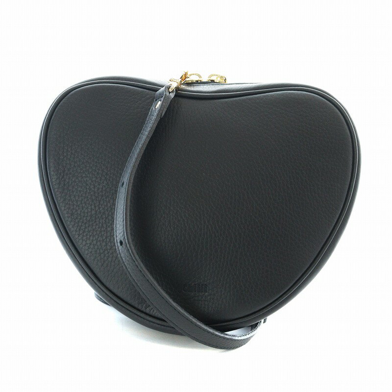 【中古】チー ch!iii 24SS Leather Heart Shoulder レザー ハート ショルダーバッグ 黒 ブラック 24092250005210 /AQ レディース 【ベクトル 古着】 240821のサムネイル