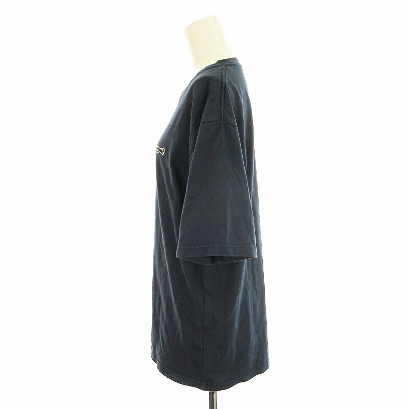 【中古】アーバンリサーチ ドアーズ URBAN RESEARCH DOORS 23AW PENNEYS×DOORS THE FOX SHORT-SLEEVE T-SHIRTS Tシャツ カットソー クルーネック 半袖 M 紺 ネイビー DR35-11H527 /RK レディース 【ベクトル 古着】 240921