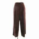 【中古】プラステ PLST レーヨンリネンストレッチワイドアンクルパンツ ワイド ベルト付き S ダークブラウン 12-2206024 /RO レディース 【ベクトル 古着】 240926(4)