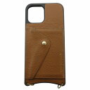 【中古】BANDOLIER バンドリヤー iPhone 13 Pro Max アイフォンケース ショルダーストラップ 茶 ブラウン /FF 0930 メンズ レ...