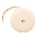 【中古】ヨンドシー 4℃ ジュエリーケース アクセサリー 丸形 ロゴ 装飾 ワンポイント フェイクレザー ピンク /BB レディース 【ベクトル 古着】 241...