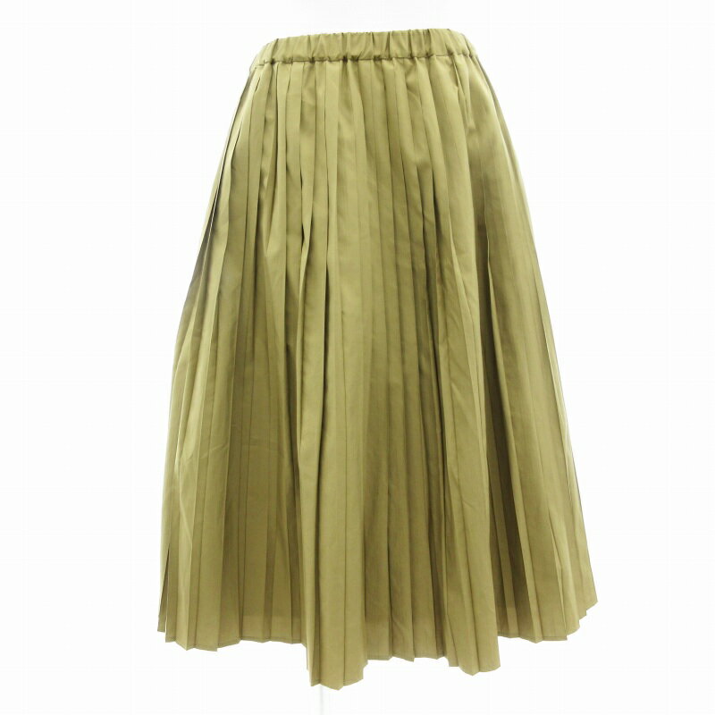 【中古】ナノユニバース nano universe プリーツスカート フレア ミモレ ロング イージー 茶 ブラウン /TO 1114 ■MG レディース 【ベクトル 古着】 241203