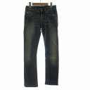 【中古】ヌーディージーンズ nudie jeans デニムパンツ ジーンズ ジーパン USED加工 W25L32 S インディゴ /RO レディース 【ベクトル 古着】 241101(4)