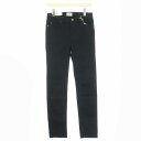 【中古】アクネ ストゥディオズ Acne Studios COCO NOIR スキニーパンツ ジップフライ 27/34 L 黒 ブラック /TK レディース 【ベクトル 古着】 241028