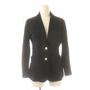【中古】ティージャケット T-JACKET テーラードジャケット シングル 背抜き センターベント 2B M 紺 ネイビー /XK レディース 【ベクトル 古着】 241116