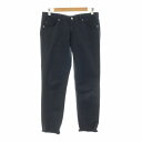 【中古】セオリー Theory エイジー AG パンツ ストレート ロールアップ ジッパーフライ 27 L 黒 ブラック /NQ レディース 【ベクトル 古着】 241129(4)