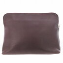 【中古】3.1 フィリップリム 3.1 phillip lim レザークラッチバッグ ラウンドファスナー スクエア型 鞄 バーガンディ /MM ■OF レディース 【ベクトル 古着】 241209(4)
