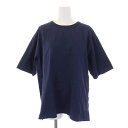 【中古】イエナ IENA 23SS ハイゲージサイドスリットプルオーバー Tシャツ カットソー 半袖 クルーネック F 紺 ネイビー 23070900026020 /BM レディース 【ベクトル 古着】 241218(4)
