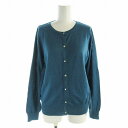 【中古】アフタヌーンティー ワードローブ AFTERNOONTEA WARDROBE カーディガン ニット ウール混 L 青 ブルー /EE レディース 【ベクトル 古着】 241218(4)