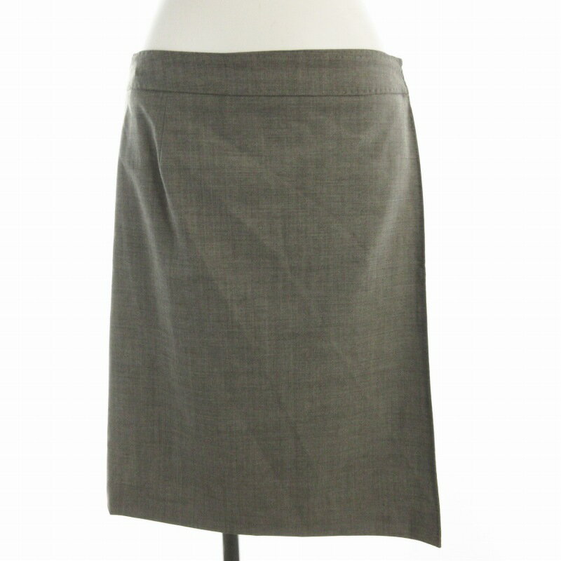 【中古】レステラ LESTERA ラップスカート 台形 ひざ丈 40 L グレー /RO レディース 【ベクトル 古着】 241223