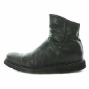 【中古】インカーネーション インカネーション incarnation ショートブーツ 厚底 ホースレザー サイドファスナー 41 26.5cm 黒 ブラック /...