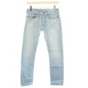 【中古】フォーティーファイブアールピーエム 45R 45rpm デニムパンツ ジーンズ ジップフライ やぎ革 28 M インディゴ /YT レディース 【ベクト...