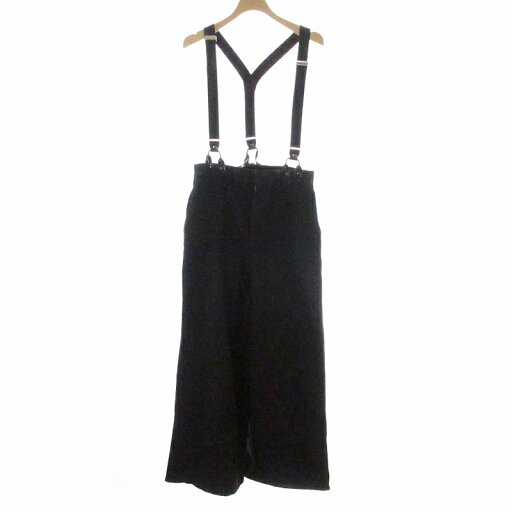 【中古】ドゥドゥ DOUDOU 24SSサスペンダー付パンツ ロングパンツ ワイド ワーク 38 M 黒 ブラック DDZ1041102A0009 /MM レディース 【ベクトル 古着】 241228 【中古】ドゥドゥ DOUDOU 24SSサスペンダー付パンツ ロングパンツ ワイド ワーク 38 M 黒 ブラック DDZ1041102A0009 /MM レディース 【ベクトル 古着】 241228