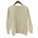 【中古】ウエアハウス WAREHOUSE FREEDOM SLEEVE CREW NECK SWEAT フリーダムスリーブクルーネックスウェット トレーナー 長袖 38 M ベージュ 404-PLAIN-FREEDOM /BB メンズ 【ベクトル 古着】 250112(4)