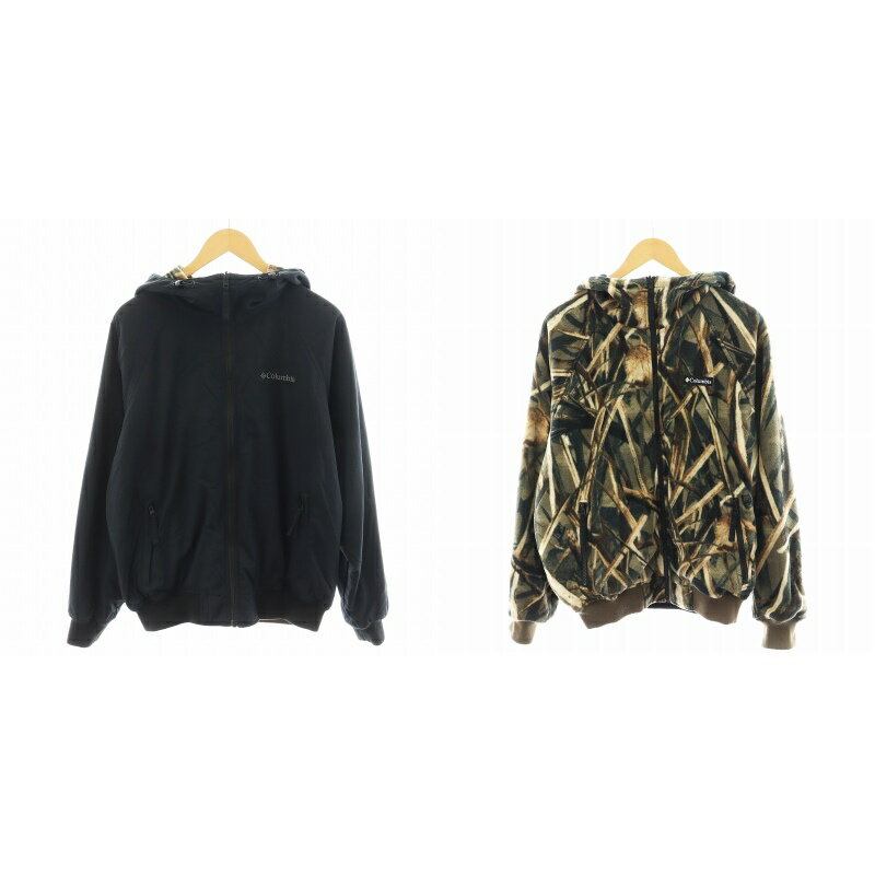 【中古】コロンビア Columbia ARNOLD PUNCH REVERSIBLE JACKE アーノルドパンチリバーシブルジャケット ブルゾン S ベージュ カーキ 黒 ブラック PM0062 /AN24 メンズ 【ベクトル 古着】 250127