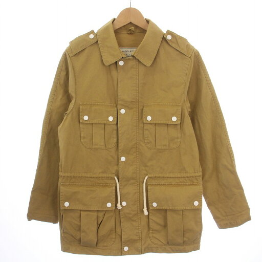 【中古】メゾンキツネ MAISON KITSUNE ミリタリージャケット ジップアップ ベージュ /BM メンズ 【ベクトル 古着】 250204 【中古】メゾンキツネ MAISON KITSUNE ミリタリージャケット ジップアップ ベージュ /BM メンズ 【ベクトル 古着】 250204