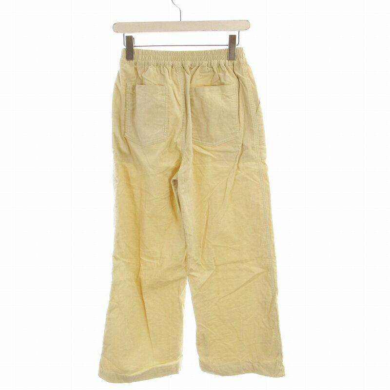 【中古】アーバンリサーチ サニーレーベル URBAN RESEARCH Sonny Label ワイドパンツ スラックス ストレート コーデュロイ 36 S アイボリー /EE レディース 【ベクトル 古着】 250130
