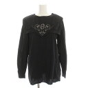【中古】アメリヴィンテージ Ameri VINTAGE 21AW UNDRESSED 2WAY HANKACHI EMBROIDERY TOP UND 2ウェイハンカチエンブロイダリートップ シャツ ブラウス 長袖 F 黒 02120440280 /YM レディース 【ベクトル 古着】 250206