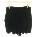 【中古】ベロアノワール バイ フォクシー ニューヨーク VELOUR NOIR by FOXEY NEW YORK ギャルソンヌ ショートパンツ 40 黒 ブラック 32226 /YT レディース 【ベクトル 古着】 250204