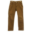 【中古】ラングラー WRANGLER W34533 デニムパンツ ジーンス ジップフライ ストレッチ 28 茶 ブラウン /KU ■MA メンズ 【ベクトル 古...