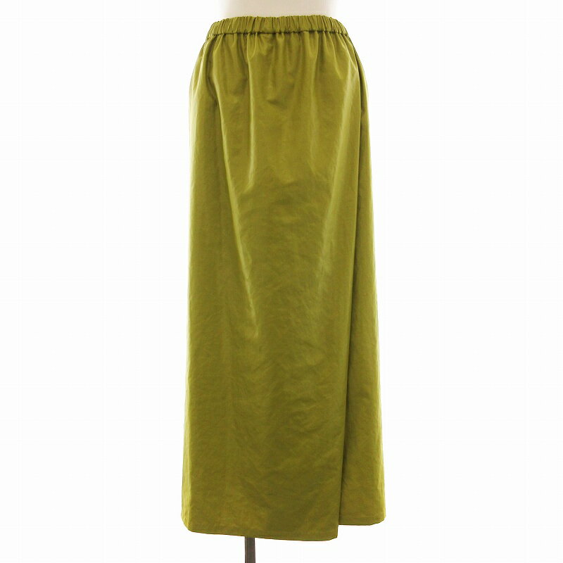 【中古】未使用品 ストロベリーフィールズ STRAWBERRY-FIELDS ICHIE タグ付き フレアスカート ロング マスタード 2 3534102 /EE レディース 【ベクトル 古着】 250212