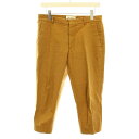 【中古】メゾンマルジェラ 1 Maison Margiela 1 マルタンマルジェラ クロップドパンツ 麻 リネン混 40 キャメル S51KA0372 /YT...